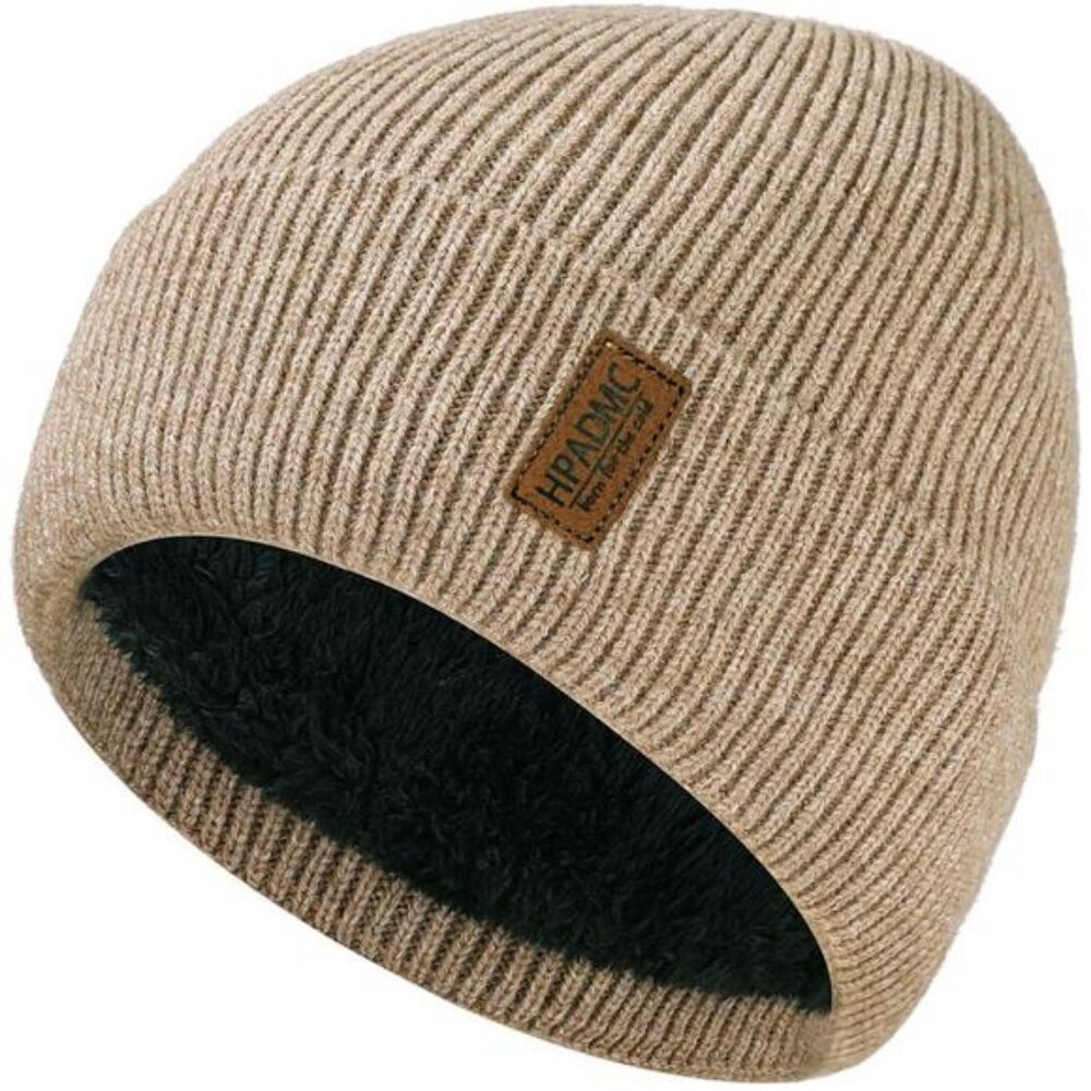 Winter Beanie for Men Women Polar Fleece Lined Beanie Soft Warm Knitted Hat